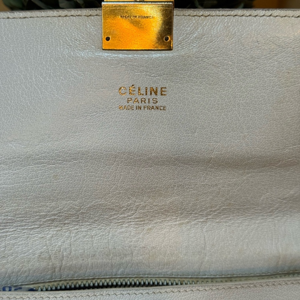 Celine white clutch, used - Picture 10 of 13